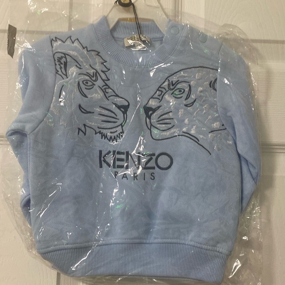 NWT kenzo sweatshirt size baby blue